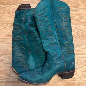 Women’s Justin cowboy boot- Vintage Whitley in Teal